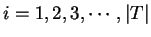 \begin{displaymath}
X = [{\bf x}_1, {\bf x}_2, {\bf x}_3, \cdots, {\bf x}_{\vert T\vert}]
\end{displaymath}