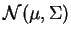 \begin{displaymath}
p({\bf x}\vert\omega_i) = \frac{1}{(2\pi)^{N/2} \cdot \sqrt...
...ot \Sigma_{i}^{-1} \cdot ({\bf x} - \mu_i)), i = 1, \cdots, c
\end{displaymath}